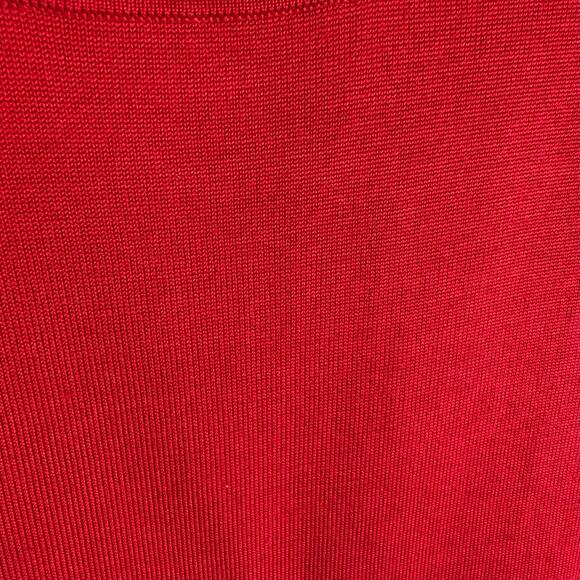Pendleton Vintage Red Silk Nylon Mock Neck Lightweight Pullover Sweater Size MP - Picture 3 of 5